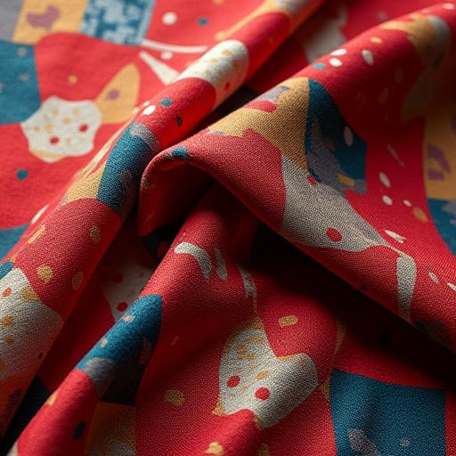 한국 전통 조각보 패턴을 디지털로 재해석한 자카드 원단